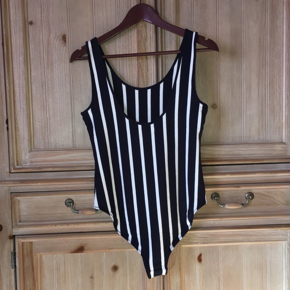 *SOLD* NWT Madewell Billie Stripe Bodysuit Large - Picture 3 of 8